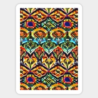 African Print Pattern Sticker